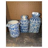 (2) Canisters w/ Lid, (1) Canister No Lid