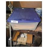 Tote w/ Lid + Vintage Sheet Music