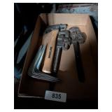True Temper Hatchet, (2) Wrenches & Shelf