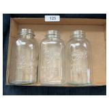 (3) Half Gallon Canning Jars