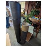 (2) Empty Heavy Cardboard Canisters w/ Metal Ends