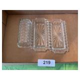 America Fostoria Butter Dish (2) Bottoms &