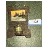 Wooden Match Holder
