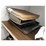 Sheet Pans, Cake Pan, Cooling Racks &