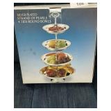 Four Tier Silver Plated Server