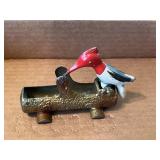 Vintage Woodpecker Toothpick Holder