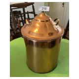 Round Copper Boiler w/ Brass Fitting