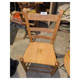 Ladder Back Chair w/ Woven Seat