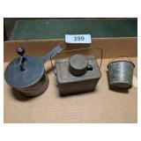 (3) Tin Kitchen Collectibles