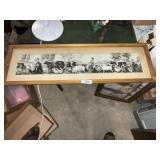 Framed Black & White Farm Wall Art 12" x 38" +