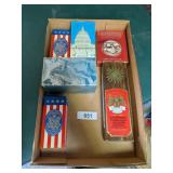 (6) Historical Themed Avon Bottles