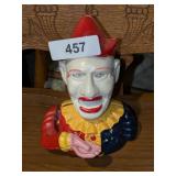 Cast Iron Reproduction Mechanical Clown Bank