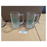 (2) 1995 12th Annual Larry Bird Classic Beer Mugs