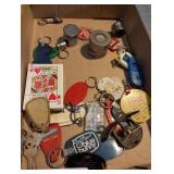 Assorted Keychains & Coca-Cola Bottle Opener