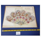 Sealed Valentine Fan "Old Print Factory"