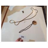 Vintage Solid Brass Necklace &