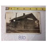RPPC Mill Shoals Train Depot Photo Postcard