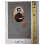 WWI Photo Foil Label Chavance La Rochelle