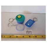(3) NEW Tupperware Minis Key Chains