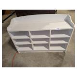 Particle Board Storage Shoe Bench