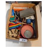 Rubix Cube, Tickets, Speed Shaver, Plastic Flute &