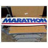 Marathon Sign All Aluminum 8" x 41"