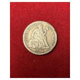 1891 Seated Liberty Dime
