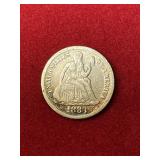 1883 Seated LIberty Dime