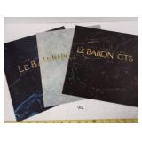 1987 Chrysler LeBaron Dealer Brochures