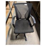 Black Cloth Rolling Office Chair
