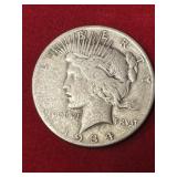 1934 S Peace Dollar