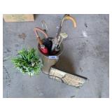 Umbrella Stand w/ Umbrellas, Home Decor