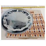 Irvinware Hostess Tray Heavy Mint In Box 15"