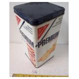 Nabisco Premium Saltines Tin with Lid 1978