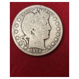 1912 D Barber Half Dollar