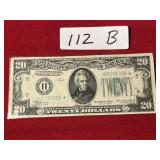 1934A $20 Bill - Unique Star Serial Number