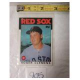 Roger Clemens Topps Baseball Card in Sleeve