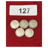 (5) V Nickels
