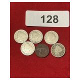 (6) V Nickels
