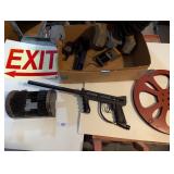 Paintball Gun, Boot Brush, 30lb Weight, MagLight &