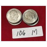 (10) 1971 D Eisenhower Dollars