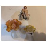 (2) Glass Small Pitchers & Decor