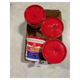 (4) Red Devil One Time Light Spackling