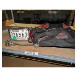 Harley Davidson Duffle Bag, Plate Holder &