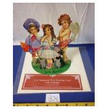 Embossed 3D Valentine "Old Print Factory" Cupid