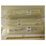 (7) New Whitewash 14" Coat Hook Rails
