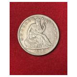 1858 O Liberty Seated Half Dollar VG-F