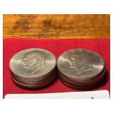 (10) 1976 Eisenhower Dollars