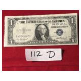 1935F 1$ Silver Certificate Blue Seal