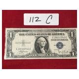 1935C 1$ Silver Certificate Blue Seal